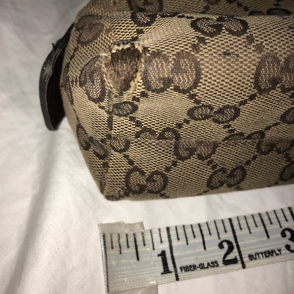 GUCCI Monogram Small Cosmetic Case Dark Brown! - Picture 4 of 8